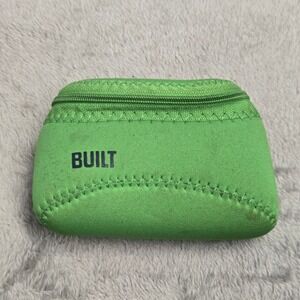 Built NY Lime Green Neoprene Zippered Accessory Pouch Small Electronics Case